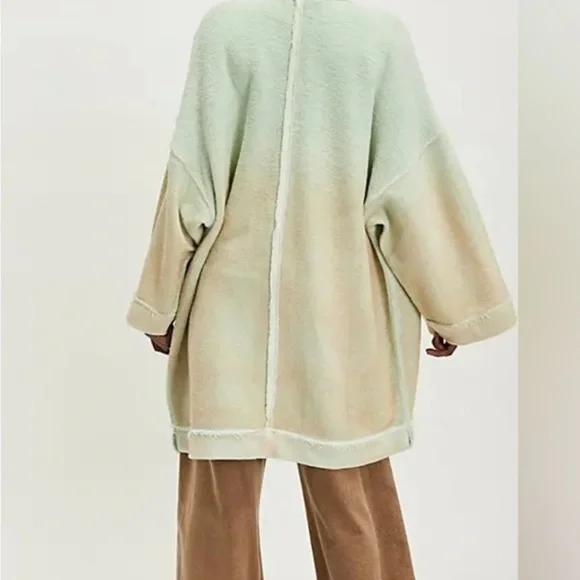 Free People Lola ombré sweatshirt cardi   Size S. NWT - Picture 3 of 3